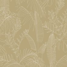 Pálmaleveles tapéta, trópusi mintás tapéta, levél mintás tapéta