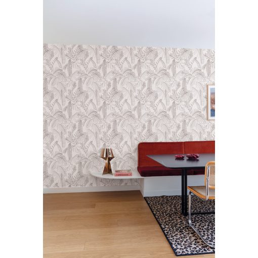 Pálmaleveles tapéta, trópusi mintás tapéta, levél mintás tapéta