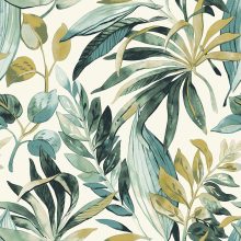 Levél mintás tapéta, növény mintás tapéta