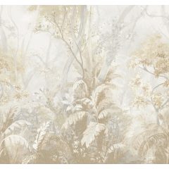 Alhambra trópusi mintás tapéta, pálmalevél mintás tapéta, növény mintás tapéta, tájképet ábrázoló tapéta