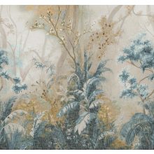 Alhambra trópusi mintás tapéta, pálmalevél mintás tapéta, növény mintás tapéta, tájképet ábrázoló tapéta