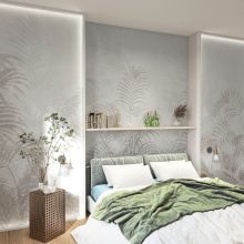 Hamlet- Letisztult pálmaleveles tapéta