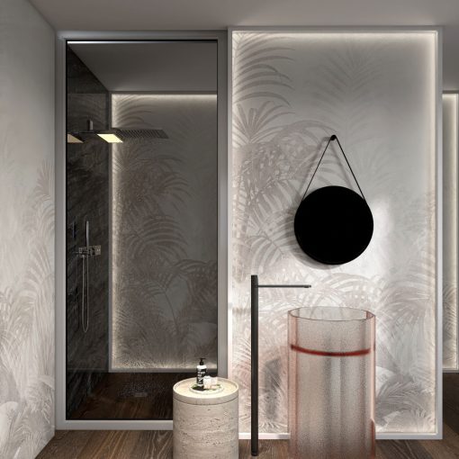 Hamlet- Letisztult pálmaleveles tapéta