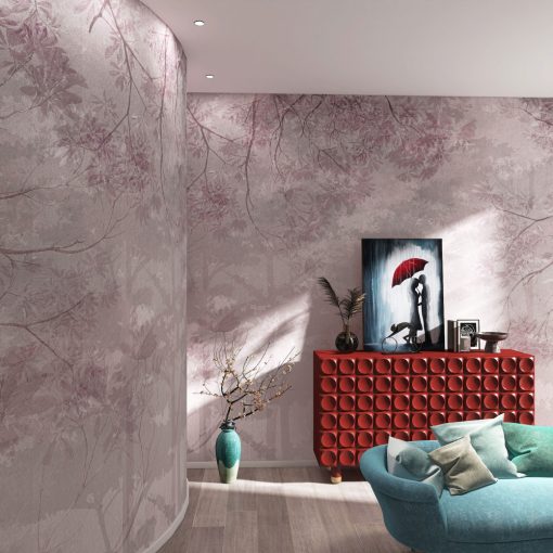 Orientale     Erdő mintás tapéta különleges színekben