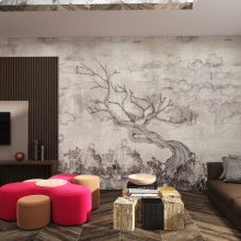 Madame     Fa mintás tapéta