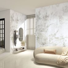 Wisteria     Tapéta letisztult virágos mintázattal