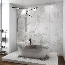 Wisteria     Tapéta letisztult virágos mintázattal