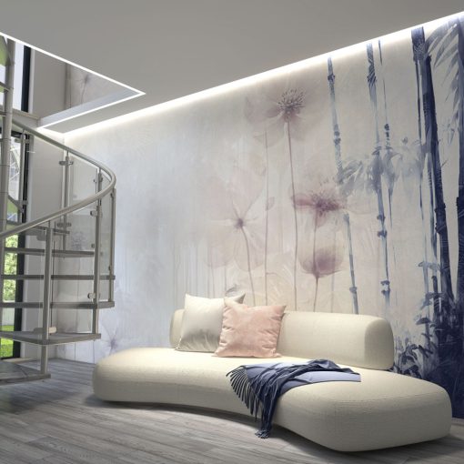 Wonderland     Erdő mintás tapéta varázslatos színekben