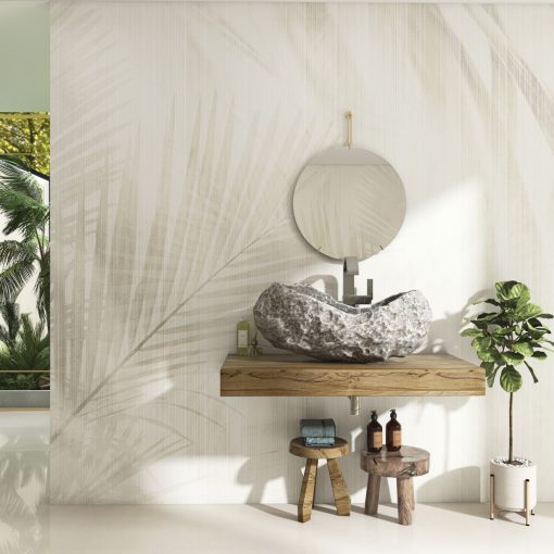 Island Breeze- Pálmalevél mintás tapéta