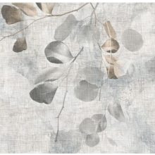 September      Levél mintás tapéta barna és arany színekben