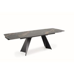 Fekete márvány bővíthető asztal