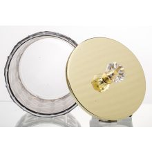 üveg cukorkás doboz, üveg tároló, üveg dekoráció, kristály dekoráció