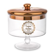 üveg bonbonier, kristály dekoráció üveg dekoráció, rózsaszín dekor