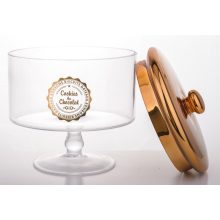 üveg bonbonier, kristály dekoráció üveg dekoráció, rózsaszín dekor