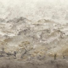 Brunate tájat ábrázoló tapéta, egyedi mintás tapéta, tapéta hálószobába, tapéta nappaliba