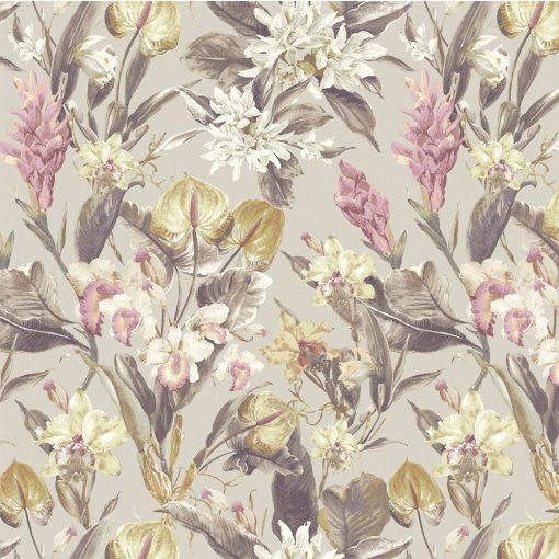 Florence virág mintás tapéta, növény mintás tapéta, tapéta hálószobába