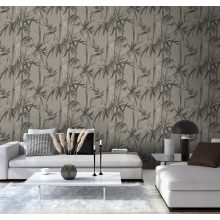 Miyako  bambusz mintás tapéta, trópusi mintás tapéta, növény mintás tapéta