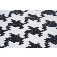 Fekete fehér mintás szőnyeg