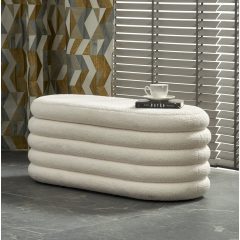 Elegáns puff belső tárolóval, pad tárolóval előszobába