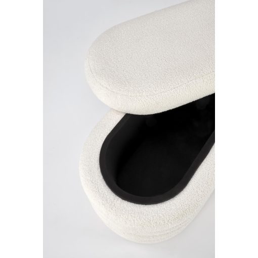Elegáns puff belső tárolóval, pad tárolóval előszobába