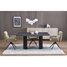 Fekete bővíthető asztal