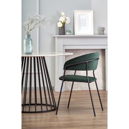 Brodway étkezőasztal, Márvány étkezőasztla, kör alakú étkezőasztal, kis étkezőasztal