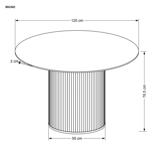 Márvány étkezőasztal, bruno, 4 személyes étkezőasztal