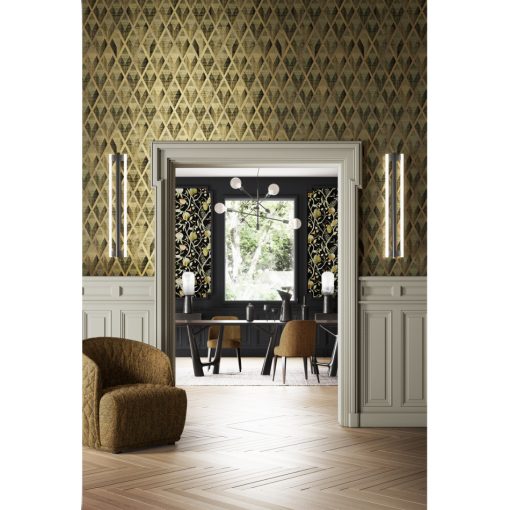 Facet  geometriai mintás tapéta, színes tapéta, tapéta előszobába