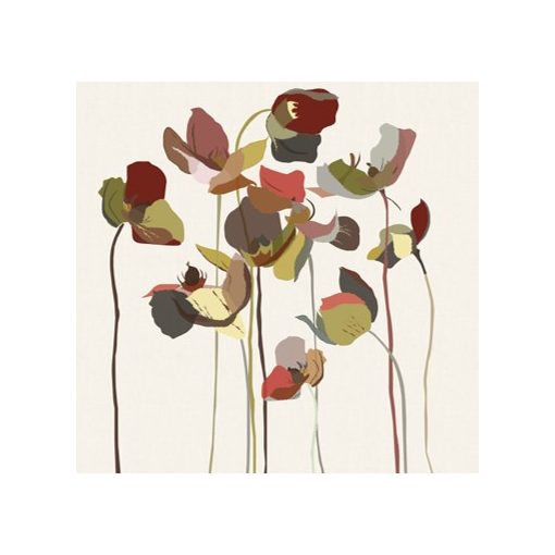 Florinda- Tapéta nagy, színes virágokkal