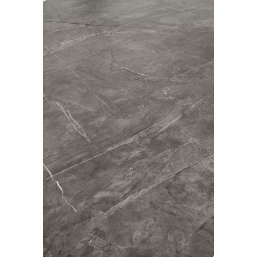 Bővíthető étkezőasztal fekete színben, márvány mintás étkezőasztal