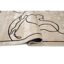 Kézzel szőtt Beige Line szőnyeg