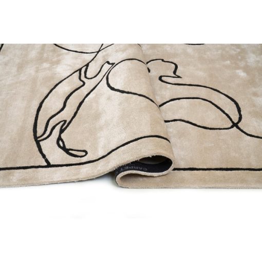 Kézzel szőtt Beige Line szőnyeg