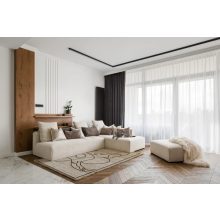 Kézzel szőtt Beige Line szőnyeg