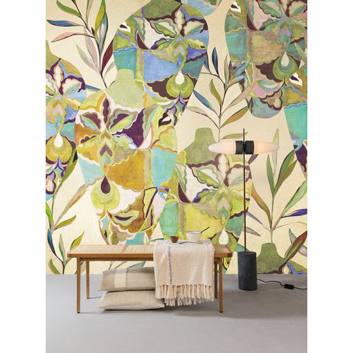 Amphor, absztrakt mintás tapéta, tapéta hálószobába, színes tapéta