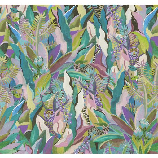 Animal, trópusi mintás tapéta, állat mintás tapéta, tapéta gyerekszobába