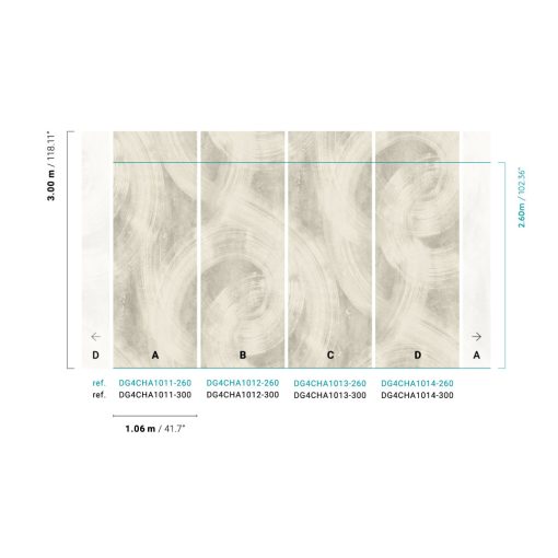 Charly, egyedi mintás tapéta, tapéta hálószobába