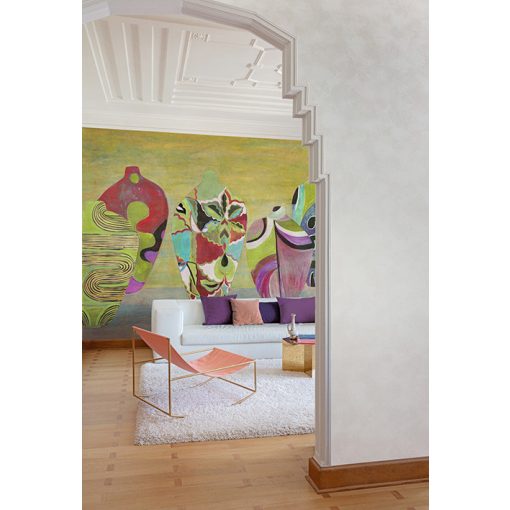 Hiva, absztrakt mintás tapéta, színes tapéta, tapéta nappaliba