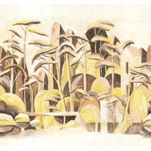 Cerreto , tájkép mintás tapéta, tapéta nappaliba