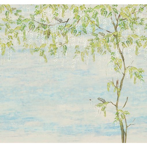 Patio, fa mintás tapéta, virágos tapéta, tapéta nappaliba