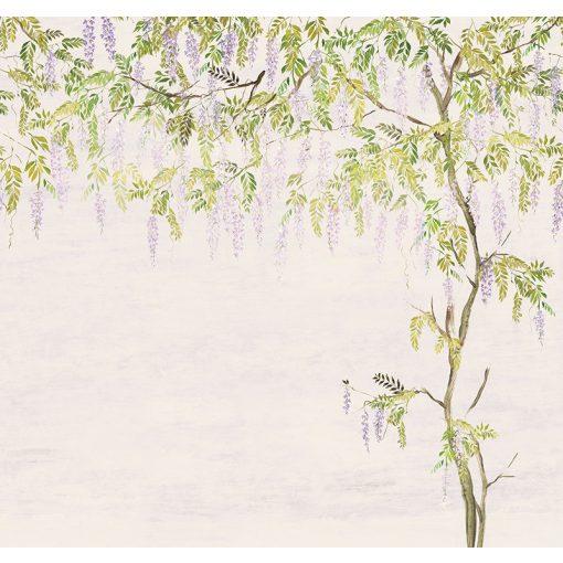 Patio, fa mintás tapéta, virágos tapéta, tapéta nappaliba