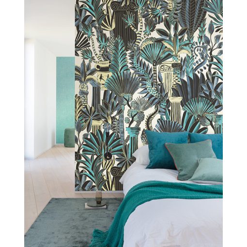 Tresor, növény mintás tapéta, levél mintás tapéta, tapéta nappaliba