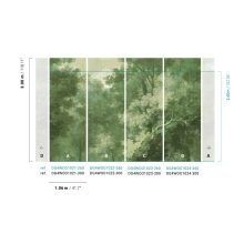 Wood, fa mintás tapéta, tapéta hálószobába