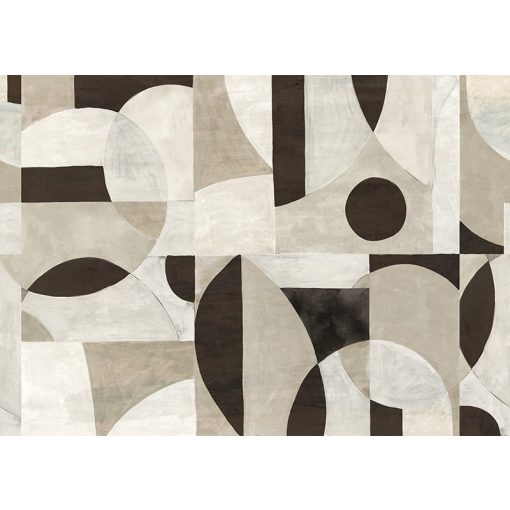 Patina, geometriai mintás tapéta, színes tapéta, tapéta dolgozószobába