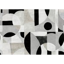 Patina, geometriai mintás tapéta, színes tapéta, tapéta dolgozószobába