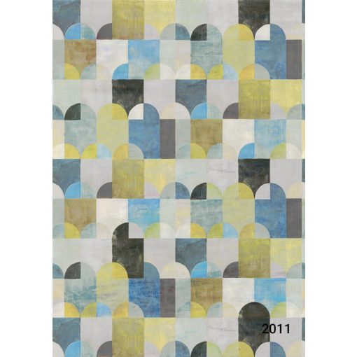 Arc, geometriai mintás tapéta, tapéta gyerekszobába