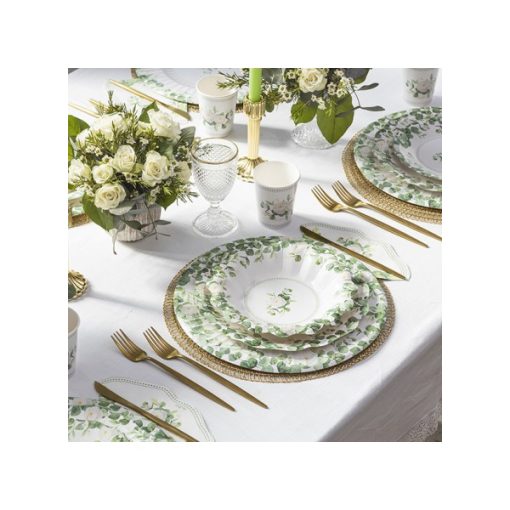 Vintage tányér, papírtányér, party dekoráció, kertiparty dekor, zsúr dekoráció, party evőeszköz