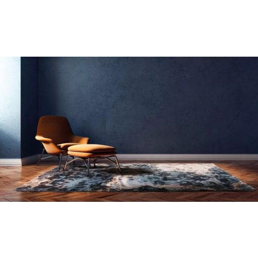 Kézzel szőtt kék szőnyeg