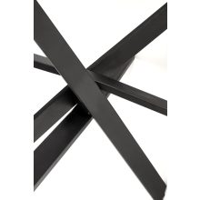 Kerek étkezőasztal, fehér márvány mintás étkezőasztal