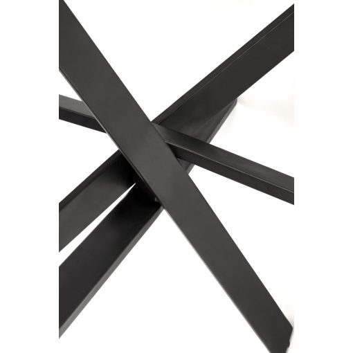 Kerek étkezőasztal, fehér márvány mintás étkezőasztal