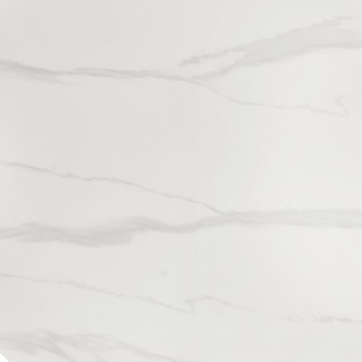 Kerek étkezőasztal, fehér márvány mintás étkezőasztal